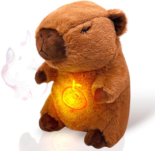 Capybara Kuscheltier, Capybara Plüschtier Kawaii Kuscheltier mit Schildkrötenrucksack, Plüschtier Wasserschwein Kuscheltier Niedliche Kawaii Plush für Kinder von Klikkopers