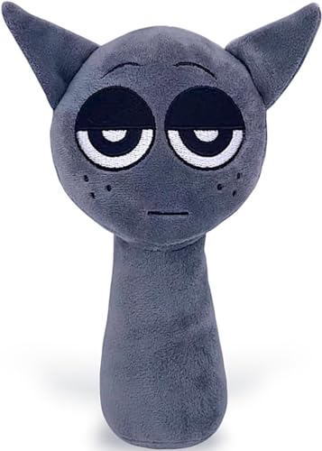 Klikkopers Sprunki Kuscheltier, Sprunki Plush Stofftiere, Plüschtier Spielzeug Ab 1 Jahr, Sprunki Plushie Für Jungen Mädchen Kinder Fans Geburtstag Geschenk (Grau) von Klikkopers
