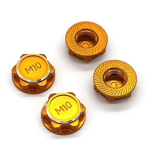 Kliplinc 4 St¨¹Ck 17 Mm M10 Metall-Sechskantmutterabdeckung NT002 f¨¹r JLB Racing Cheetah 11101 21101 J3 Speed 1/10 RC Car Upgrades Parts,3 von Kliplinc