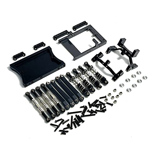 Kliplinc F¨¹R MN D90 MN98 MN99S Metallchassis Verbindungsstange Servohalterung STO?D?Mpfer Strahlsatz 1/12 RC Car Upgrade Teile, Schwarz von Kliplinc