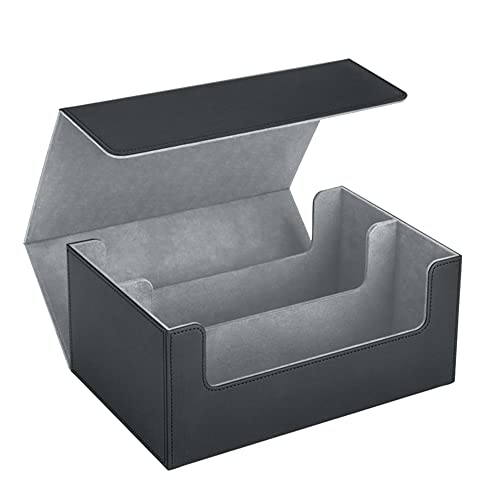 Kliplinc Multifunktions-Kartenbox Tragbares Kartenetui Organizer Aufbewahrungsbox Top Side-Loading Deck Case Game Cards Hobbies, Schwarz+ von Kliplinc