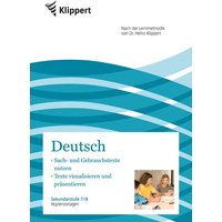 Sach- und Gebrauchstexte - Texte visualisieren von Klippert Verlag in der AAP Lehrerwelt GmbH