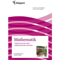 Zahlenraum bis 1000 ¦  Zahlenraum bis 1000000 von Klippert Verlag in der AAP Lehrerwelt GmbH