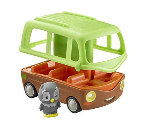 Klorofil - Das Bus Abenteuer – Spielzeug zum Erwachen – 6 Sitzplätze und eine Truhe – inkl. Figur der Nocty Familie – Lernen und Spaß von Klorofil