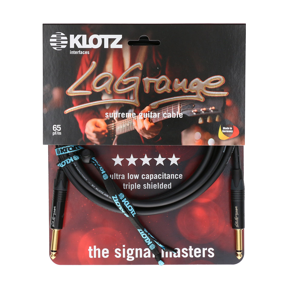 Klotz LaGrange Supreme LA-GPP0300, 3 m Instrumentenkabel Klotz LaGrange Supreme LA-GPP0300, 3 m Instrumentenkabel von Klotz