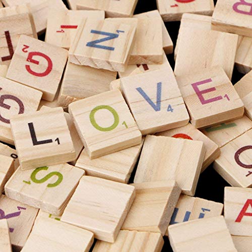 KlsyChry 100 Stück Scrabble Buchstaben bunt Holz A bis Z, Holz Fliesen mit Ziffern, Holz Buchstabe Fliesen zum Ersatzartikel, Bastelarbeiten, Schlafzimmer Decor KlsyChry 100 Stück Scrabble Buchstaben bunt Holz A bis Z, Holz Fliesen mit Ziffern, Holz Buchstabe Fliesen zum Ersatzartikel, Bastelarbeiten, Schlafzimmer Decor von KlsyChry