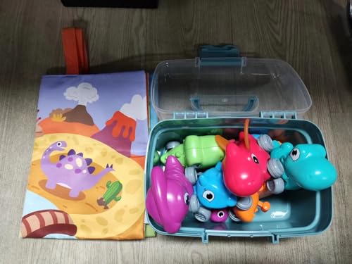 KmmiFF Dinosaurier Spielzeug mit Autos Figuren von KmmiFF