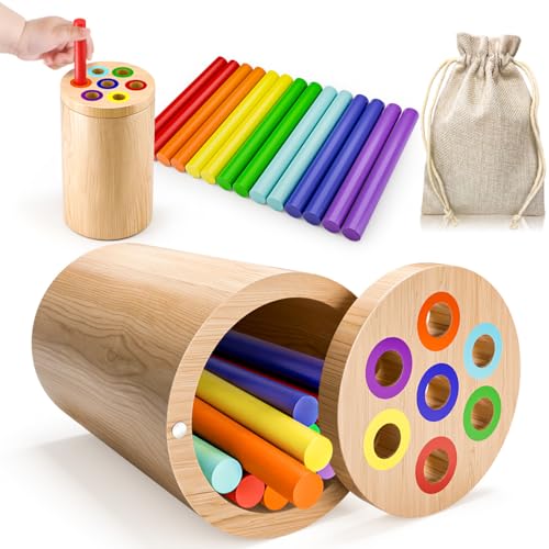 KmmiFF Montessori Spielzeug ab 1 Jahr, Holzspielzeug Farbe Lernspiele Mädchen Junge Kinder 1 2 3 Jahre, Motorik Steckspiel Geschenkideen Geburtstag Ostern Baby 12 18 Monate KmmiFF Montessori Spielzeug ab 1 Jahr, Holzspielzeug Farbe Lernspiele Mädchen Junge Kinder 1 2 3 Jahre, Motorik Steckspiel Geschenkideen Geburtstag Ostern Baby 12 18 Monate von KmmiFF