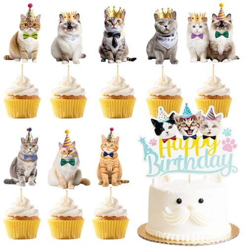 Knana 25 x Katzen-Kuchenaufsätze Knana 25 x Katzen-Kuchenaufsätze von Knana