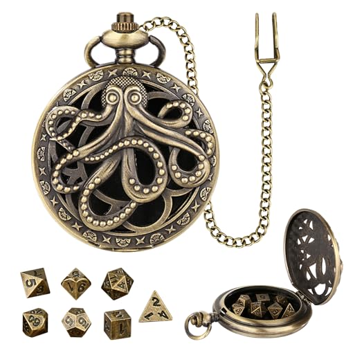 Knana Mini-DND-Würfel-Set, polyedrische Metallwürfel (Bronze) von Knana