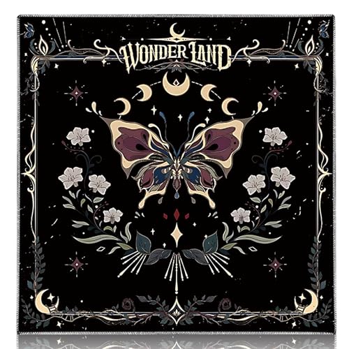 Knana Tarotkartentuch, Altartuch, Schmetterling, Tarotkartenmatte, Samt, Tarottuch zum Lesen (23,5 x 59,7 cm) von Knana