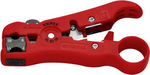 Knipex 16 60 06 SB Kabelentmanteler Geeignet für Koaxialkabel RG59, RG6, RG7, RG11 von Knipex