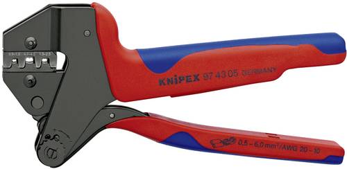 Knipex 97 43 05 Crimpzange Unisolierte offene Steckverbinder 0.5 bis 6mm² von Knipex