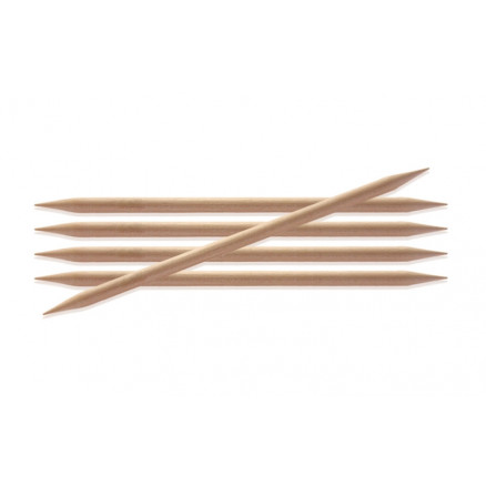 KnitPro Basix Birch Strumpfstricknadeln Birke 20cm 4,50mm / 7.9in US7 von KnitPro