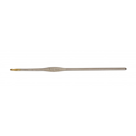 KnitPro Häkelnadel Goldspitze Stahl 0,75mm von KnitPro