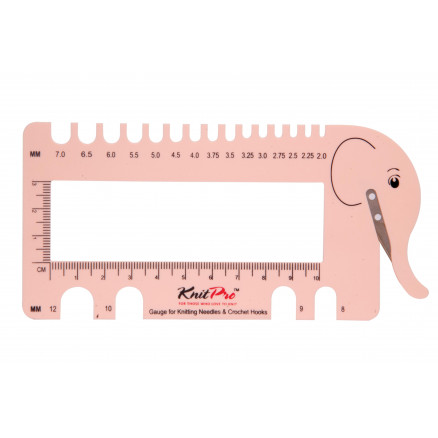 KnitPro Häkelnadelmaß und Stricknadelmaß Elefant Rosa KnitPro Häkelnadelmaß und Stricknadelmaß Elefant Rosa von KnitPro