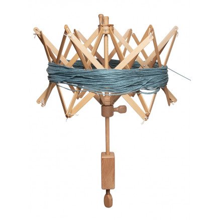 KnitPro Natural Garnwickler Schirmhaspel Birke Natur Ø48cm - 71cm von KnitPro