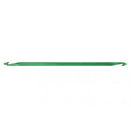 KnitPro Trendz Doppelhäkelnadel Acryl 30cm 9.00mm Grün für tunesische Häkelarbeit / Häkeln von KnitPro