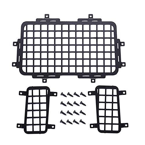 Knnuey Für MN D90 D99S MN99S 1/12 RC Auto Upgrade Teile Metall Stereoskopische Heckscheibe Mesh Schutznetz Zubehör von Knnuey