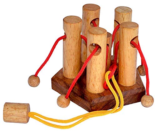 5 Pilar String Puzzle, Knobelspiel mit Schnur, Knobelholz Puzzle Knobelspiel IQ Test, IQ Puzzle, Schnurpuzzle, Knobelaufgabe Konzentrationsspiel, Geduldspiel, Kinderpuzzle, Lernspiel 5 Pilar String Puzzle, Knobelspiel mit Schnur, Knobelholz Puzzle Knobelspiel IQ Test, IQ Puzzle, Schnurpuzzle, Knobelaufgabe Konzentrationsspiel, Geduldspiel, Kinderpuzzle, Lernspiel von Knobelholz.de