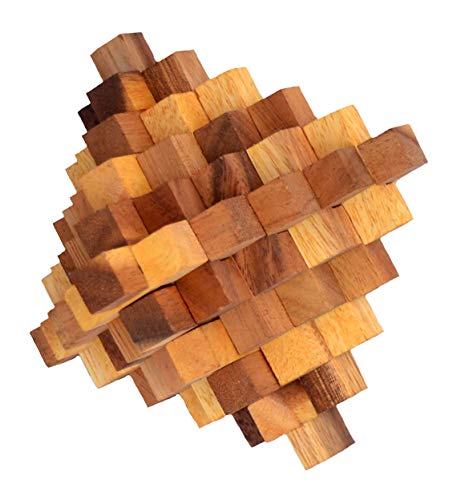 Crystal Cube 51 Large, japanischer Crystal Cube mit 51 Puzzleteilen, Knobelholz Interlock Puzzle, Holzpuzzle, Knobelspiel, Knobelbox, Ladder Puzzle, Twist Crystal, Cube, 3D Puzzle Crystal Cube 51 Large, japanischer Crystal Cube mit 51 Puzzleteilen, Knobelholz Interlock Puzzle, Holzpuzzle, Knobelspiel, Knobelbox, Ladder Puzzle, Twist Crystal, Cube, 3D Puzzle von Knobelholz.de