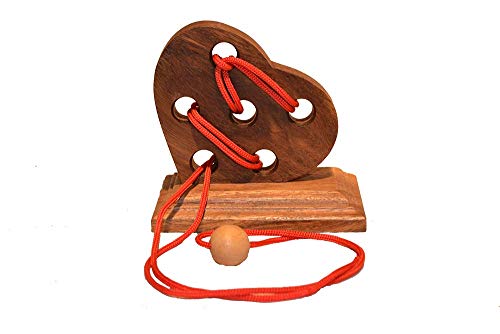 Heart Puzzle 1 mit Standfuß, EIN schönes Schnurpuzzle mit Herz aus Holz, Knobelholz Geschenkidee für verliebte, Puzzle, Holzpuzzle, Knobelspiel, Knobelbox, IQ Puzzle, Brain Taeser Heart Puzzle 1 mit Standfuß, EIN schönes Schnurpuzzle mit Herz aus Holz, Knobelholz Geschenkidee für verliebte, Puzzle, Holzpuzzle, Knobelspiel, Knobelbox, IQ Puzzle, Brain Taeser von Knobelholz.de