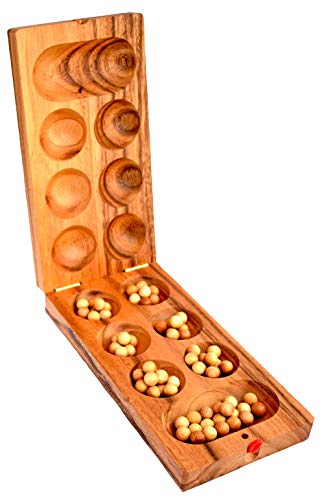 Kalaha afrikanisches Bohnenspiel Mancala Large Knobelholz Strategiespiel Kinderspiel für Feinmotorik und Konzentration für 2 Spieler Kalaha afrikanisches Bohnenspiel Mancala Large Knobelholz Strategiespiel Kinderspiel für Feinmotorik und Konzentration für 2 Spieler von Knobelholz.de