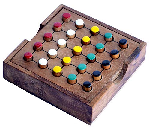 Knobelholz.de Farbsudoku mit 5, Color Sudoku 5x5, Five Different, Color Match Puzzle, Kinderspiel, Konzentrationsspiel, Unterhaltungsspiel für eine Person von Knobelholz.de