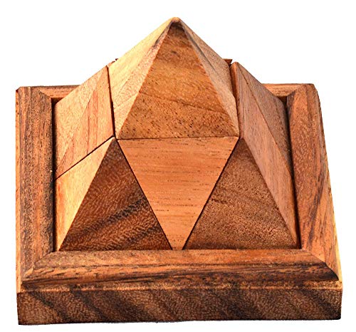 Pyramidal Puzzle Pyramide 9 von Knobelholz.de
