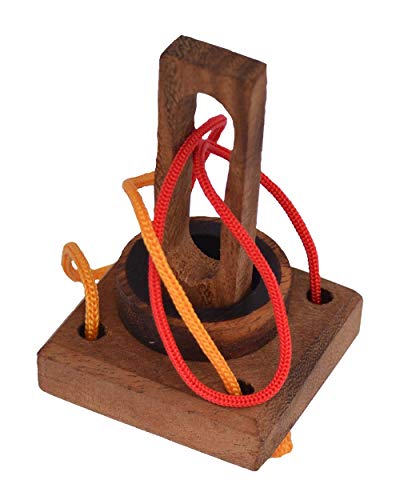 Ring Puzzle small Tricky Schnurpuzzle aus Holz, befreie den Ring komplett aus dem Spiel, Knobelholz Trickspiel, Knobelspiel, IQ Puzzle, Holzpuzzle mit Schnur, String Puzzle, Knobelbox, Ring Puzzle small Tricky Schnurpuzzle aus Holz, befreie den Ring komplett aus dem Spiel, Knobelholz Trickspiel, Knobelspiel, IQ Puzzle, Holzpuzzle mit Schnur, String Puzzle, Knobelbox, von Knobelholz.de