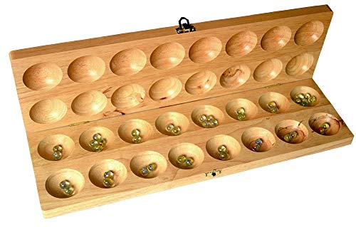 Knobelholz Hus Bao Bao Big Board Steinchenspiel Kalaha Bohnenspiel Brettspiel Large Strategiespiel Holzspiel für Kinder Feinmotorik schulen sowie Konzentration Knobelholz Hus Bao Bao Big Board Steinchenspiel Kalaha Bohnenspiel Brettspiel Large Strategiespiel Holzspiel für Kinder Feinmotorik schulen sowie Konzentration von Knobelholz.de