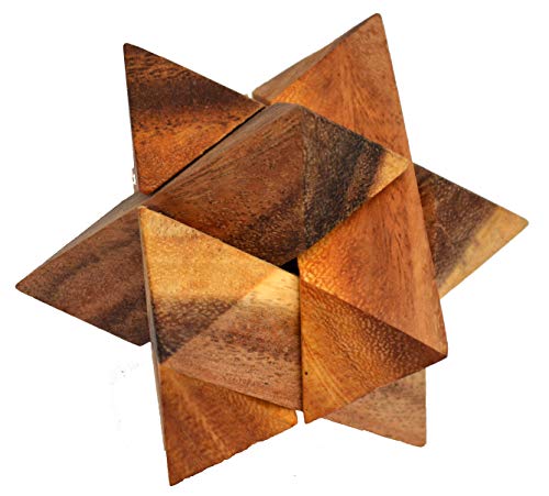 Stern Puzzle medium, Interlock 3D Puzzle mit 6 Teilen aus Holz, Star Puzzle, Stern Holzpuzzle, IQ Puzzle, IQ Test, Trick, Knobelspiel, Knobelholz Puzzle, Brain Teaser, Knobelaufgabe, Stern Puzzle medium, Interlock 3D Puzzle mit 6 Teilen aus Holz, Star Puzzle, Stern Holzpuzzle, IQ Puzzle, IQ Test, Trick, Knobelspiel, Knobelholz Puzzle, Brain Teaser, Knobelaufgabe, von Knobelholz.de