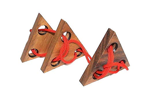 Strick Puzzle Triangle,DREI Dreiecke aus Holz sind von der Schnur zu befreien, Knobelholz Schnurpuzzle, Knobelspiel, String Puzzle, IQ Puzzle, Holzpuzzle, 2D Puzzle, Brain Teaser Strick Puzzle Triangle,DREI Dreiecke aus Holz sind von der Schnur zu befreien, Knobelholz Schnurpuzzle, Knobelspiel, String Puzzle, IQ Puzzle, Holzpuzzle, 2D Puzzle, Brain Teaser von Knobelholz.de
