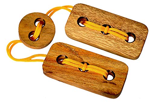 Knobelholz.de String Puzzle 2, Holzpuzzle aus Samanea Holz, 3 Teile, 10,0 x 4,8 x 3,5 cm, für 7 Jahre und älter Knobelholz.de String Puzzle 2, Holzpuzzle aus Samanea Holz, 3 Teile, 10,0 x 4,8 x 3,5 cm, für 7 Jahre und älter von Knobelholz.de