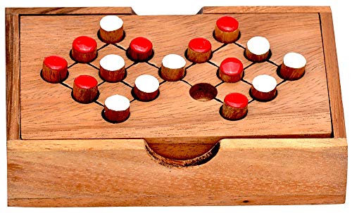 Switch Sixteen, Farbwechselspiel für einen Spieler, Knobelholz Strategiespiel, Lernspiel, wechsle die Farben indem Du Immer nur einen Stein nach vorn setzt, Knobelspiel, Knobelbox, Switch Sixteen, Farbwechselspiel für einen Spieler, Knobelholz Strategiespiel, Lernspiel, wechsle die Farben indem Du Immer nur einen Stein nach vorn setzt, Knobelspiel, Knobelbox, von Knobelholz.de
