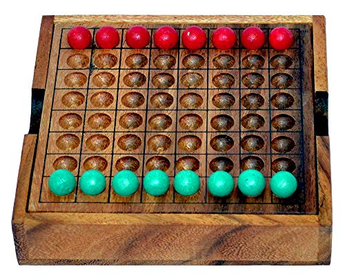Knobelholz Thai Checker Strategie Spiel für 2 Personen Unterhaltungsspiele Reisespiele Holzspiele Knobelholz Thai Checker Strategie Spiel für 2 Personen Unterhaltungsspiele Reisespiele Holzspiele von Knobelholz.de