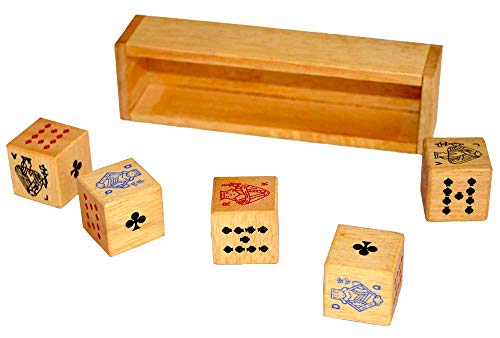 Würfelpoker Spiele Box, Pokerspiel, Poker mit Würfeln für mehrere Personen, Spielebox, Knobelholz Gesellschaftsspiel, Glücksspiel, Familienspiel, Spieleabend, Bar Spiel, Würfelpoker Spiele Box, Pokerspiel, Poker mit Würfeln für mehrere Personen, Spielebox, Knobelholz Gesellschaftsspiel, Glücksspiel, Familienspiel, Spieleabend, Bar Spiel, von Knobelholz.de