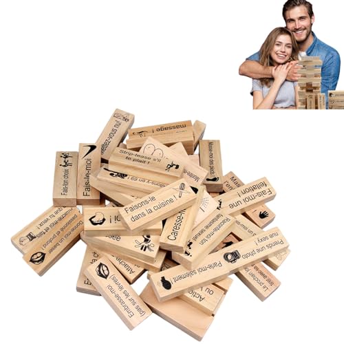 Spiel mit frechen Blöcken, 48 Teile – Bauspiel aus Holz für Paare, freches Spiel für Erwachsene mit sinnlichen Herausforderungen, Geschenkidee Valentinstag, romantischer Abend und Geburtstag Spiel mit frechen Blöcken, 48 Teile – Bauspiel aus Holz für Paare, freches Spiel für Erwachsene mit sinnlichen Herausforderungen, Geschenkidee Valentinstag, romantischer Abend und Geburtstag von Knocery