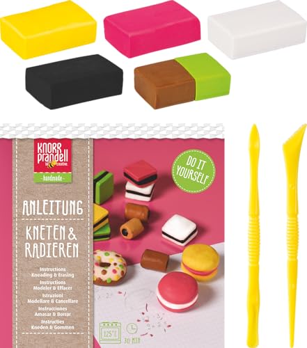 KNORR prandell Bastel-Set Kneten & Radieren „Tasty Candies“ | 100 g von Knorr Prandell