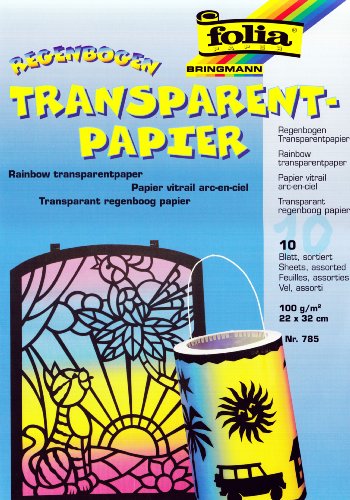 KnorrPrandell 8265852 Mappe Regenbogen-Transpartentpapier, 20.5 x 33 cm von Knorr Prandell