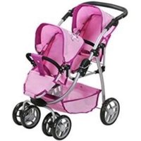 Knorrtoys 16474 - Zwillingspuppenwagen Milo UMA.Das Einhorn, Sitze verstellbar, klappbar, Schieberhöhe: 50-78cm von Knorrtoys