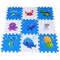Knorrtoys 21024 - Puzzlematte Meereswelt, 9 Matten á 30cm, Schaumstoff von Knorrtoys