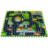Knorrtoys 21027 - Puzzlematte Straße, 12 Matten á 30cm, Schaumstoff, Straßenteppich von Knorrtoys