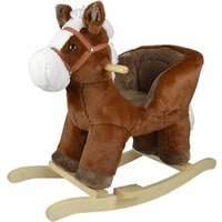 Knorrtoys 40397 - Schaukeltier Benny Horse, Plüsch-Schaukelpferd mit Rückenlehne, Sitzhöhe ca. 35 cm von Knorrtoys