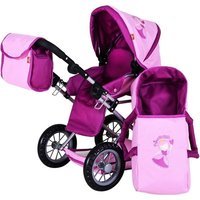 Knorrtoys 63137 - Kombi-Puppenwagen Ruby Princess Pink, mit Zubehör, umbaubar, Schieberhöhe: 34-62cm Knorrtoys 63137 - Kombi-Puppenwagen Ruby Princess Pink, mit Zubehör, umbaubar, Schieberhöhe: 34-62cm von Knorrtoys
