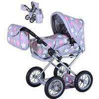 Knorrtoys 63144 - Kombi-Puppenwagen Ruby Star Grey Pink, mit Zubehör, umbaubar, Schieberhöhe: 34-62cm Knorrtoys 63144 - Kombi-Puppenwagen Ruby Star Grey Pink, mit Zubehör, umbaubar, Schieberhöhe: 34-62cm von Knorrtoys