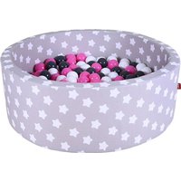 Knorrtoys 68160 - Bällebad Soft Grey White Stars mit 300 Bälle pink, ca.90x90x30cm Knorrtoys 68160 - Bällebad Soft Grey White Stars mit 300 Bälle pink, ca.90x90x30cm von Knorrtoys
