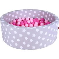 Knorrtoys 68162 - Bällebad Soft Grey White Stars mit 300 Bälle rosa/pink, ca.90x90x30cm Knorrtoys 68162 - Bällebad Soft Grey White Stars mit 300 Bälle rosa/pink, ca.90x90x30cm von Knorrtoys