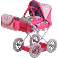 Knorrtoys 80201 - Kombi Puppenwagen RUBY, Motiv: Einhorn Theodor, 33-59 cm von Knorrtoys.Com GmbH