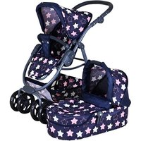 Knorrtoys 90743 - Kombi-Puppenwagen Coco Star Blue Pink, mit Zubehör, umbaubar, Schieberhöhe: 45-80cm Knorrtoys 90743 - Kombi-Puppenwagen Coco Star Blue Pink, mit Zubehör, umbaubar, Schieberhöhe: 45-80cm von Knorrtoys